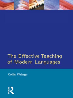 cover image of Effective Teaching of Modern Languages